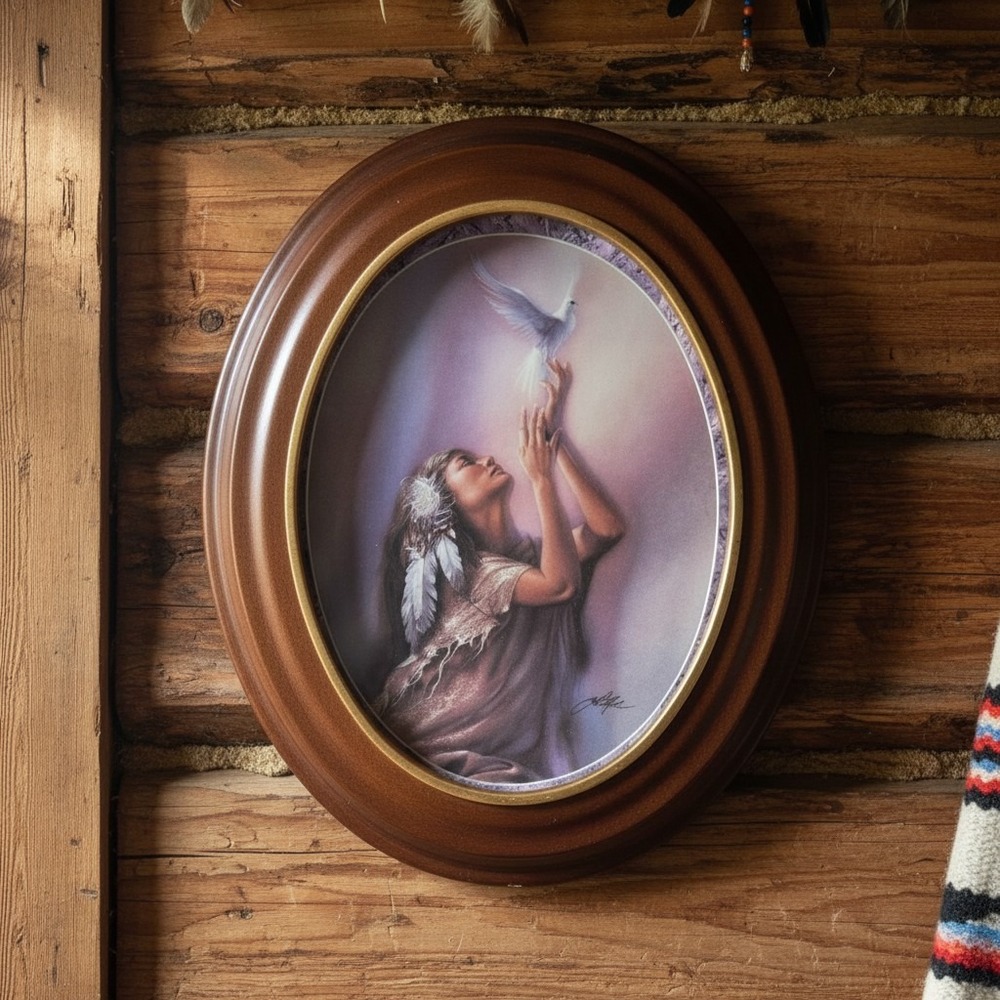 Bradford Exchange "The Vision" Collector Plate, Messengers of Spirit Collection‎